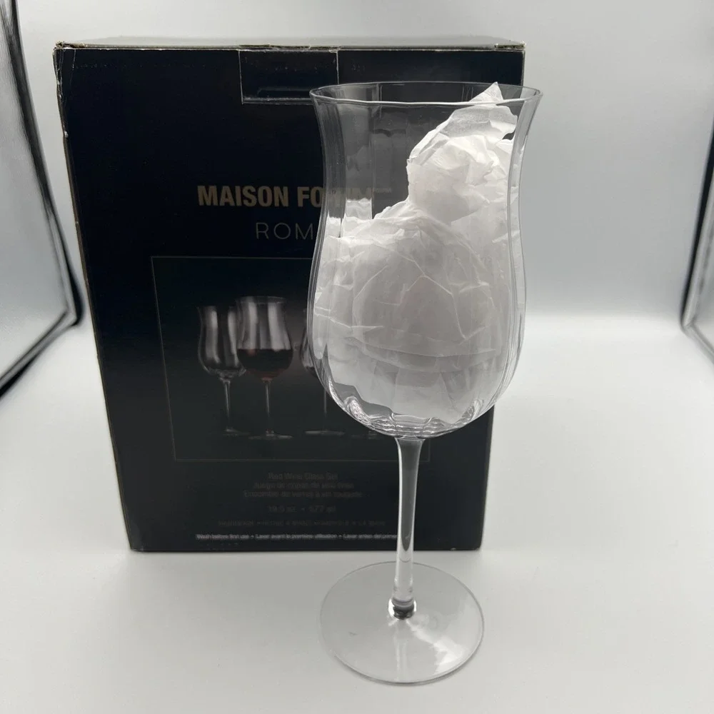 Maison Forine Roma Red Wine Glass Set 4 19.5 oz‎